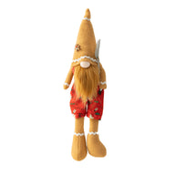 Christmas Gingerbread Gnome Doll - Long-Legged Plush Ornament Holiday Decoration