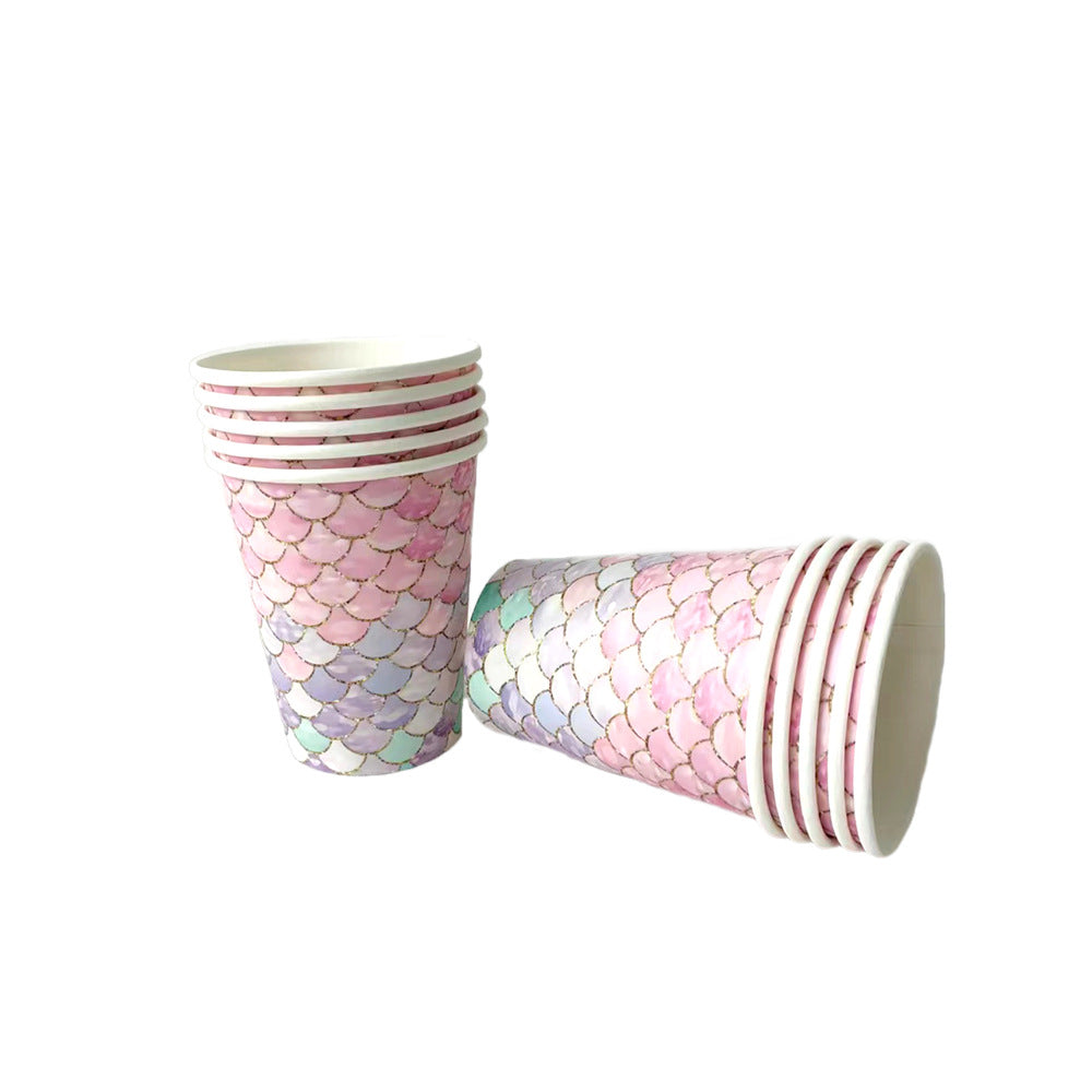 Bulk Disposable Party Supplies Set: Plates Napkins Cups Cutlery Flags Straws Tablecloths for Kids Girls Baby Shower Birthday Decor Wholesale