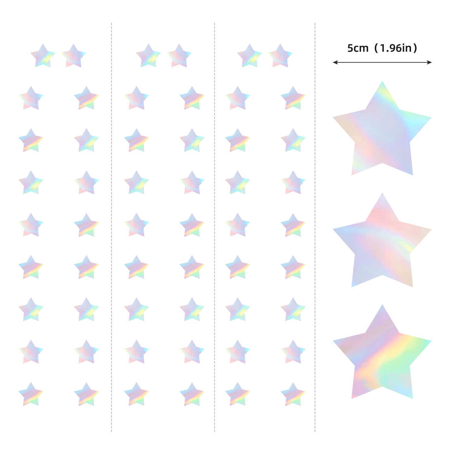 Bachelorette Party Star Hanging Garland - 13.12ft Paper Star Banner with 36 Stars