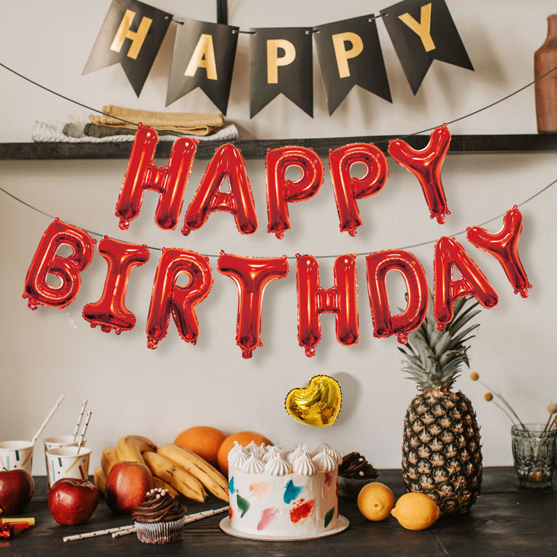 Bulk 16 Inch Happy Birthday Balloon Banner for Birthday Party Decorations Wholesale