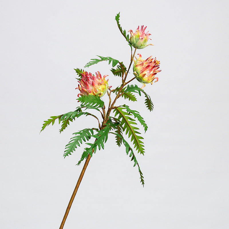 Single Stem Artificial Artichoke Plant, 39" Tall, Realistic Faux Silk Greenery for Home Decor, Wedding Arrangements