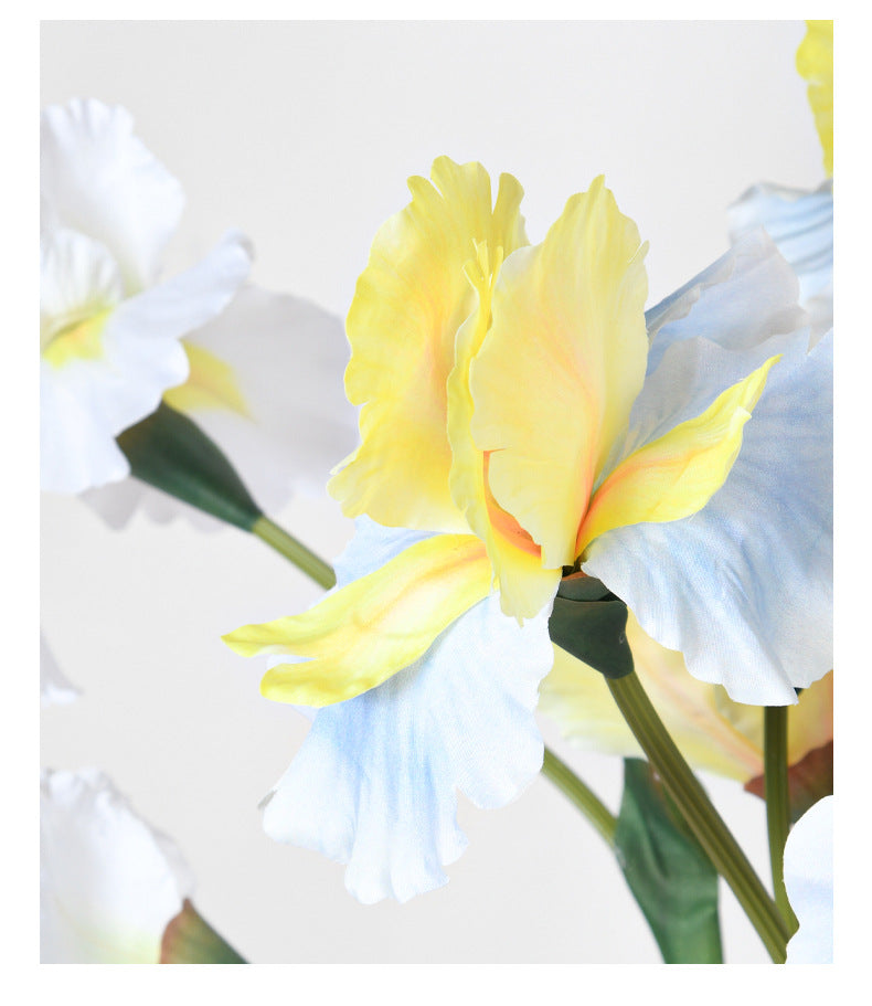 30 Inch Artificial Silk Iris Stem Flower 1 Pc for Christian Flower Arrangements