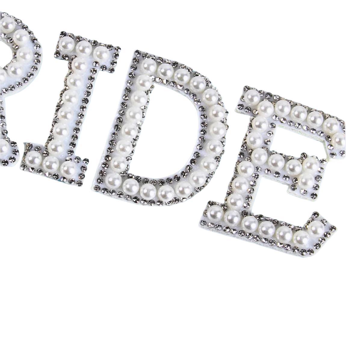 Bride Pearl Letter Sleep Mask - 4.7x9.1 Inch | Wedding Party Decor & Sleep Essential