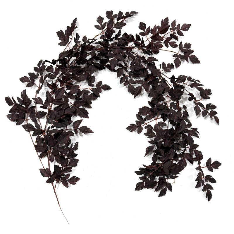 Artificial Trumpet Vine Garland with Maple Leaves, Events and Holiday Displays