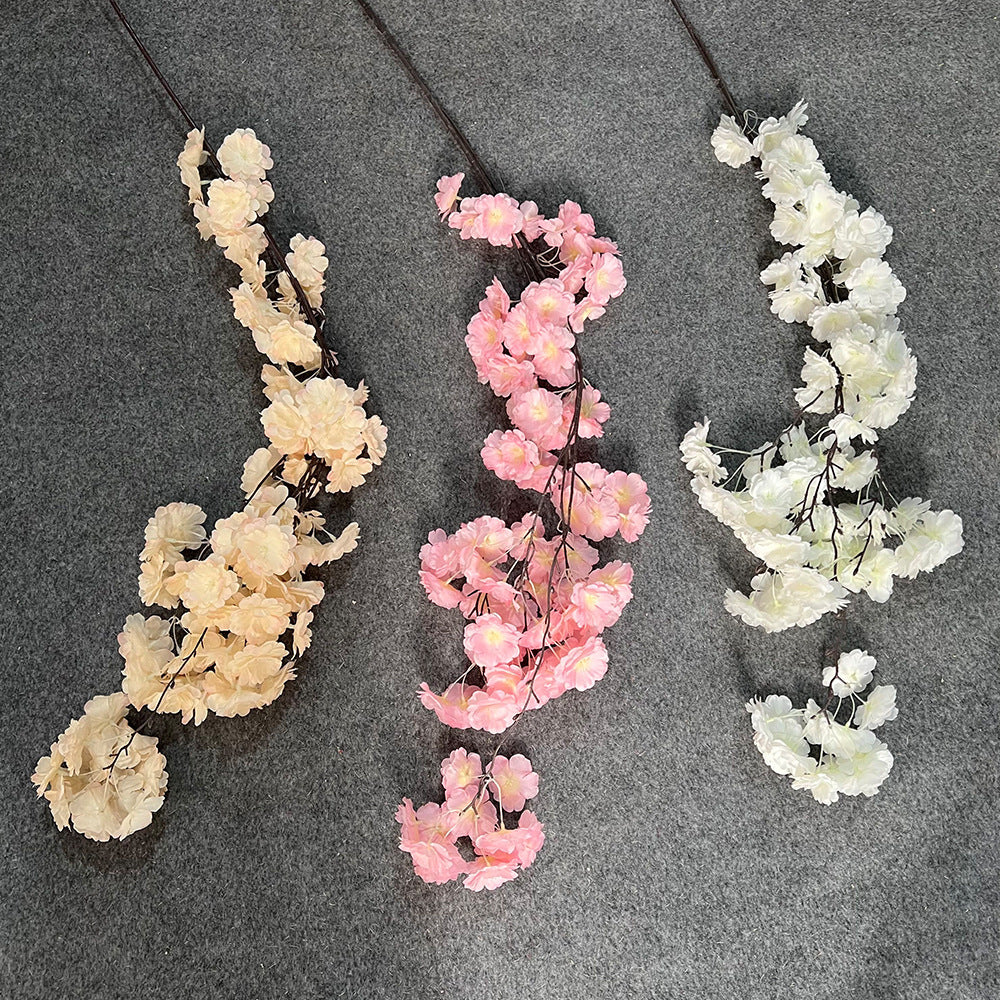 Handmade Artificial Cherry Blossom Garland - 2 Pack Wedding Arch & Backdrop Decor