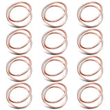 Bulk 12 Pcs Metal Spiral Napkin Rings for Weddings Receptions Dinner Party Decor Wholesale