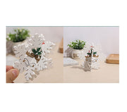 3D Wooden Christmas Tree Ornaments Hanging Decorations Bulk Pack