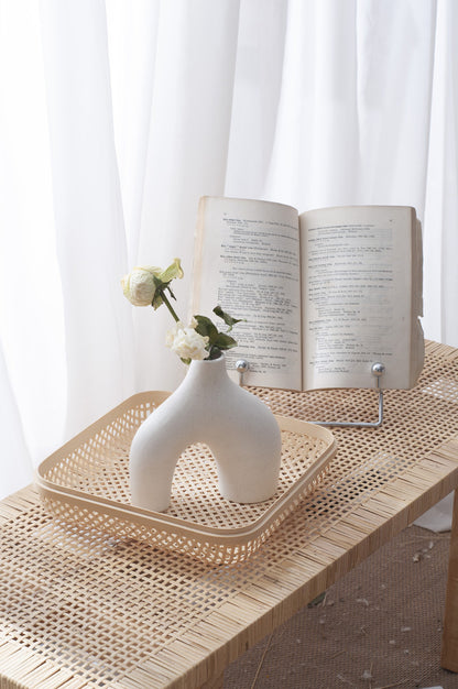 Bulk Nordic Donut Vase Handmade Ceramic Hollow Vases for Olive Branches & Table Centerpieces Minimalist Modern Home Decor for Wedding Shelf Office Console Entryway Sculptural Neutral Décor Wholesale