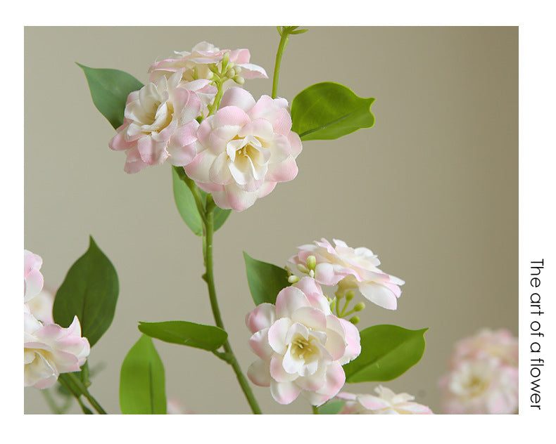 Artificial Camellia Silk Flower, 34" Single Stem with 17 Blooms, Perfect for Home Decor, Weddings, and Events, Available in White, Pink, Purple, and Rose