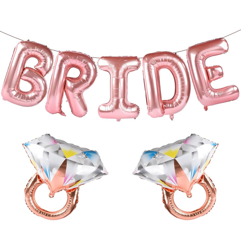 Bride to Be Rose Gold Balloon Kit - Bachelorette Party Decorations for Bridal Shower Setup