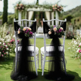 Bridal Shower Chair Tulle Draping - 9.8ft x 29.5in Wedding Party Decor Fabric Romantic Chair & Arch Backdrop