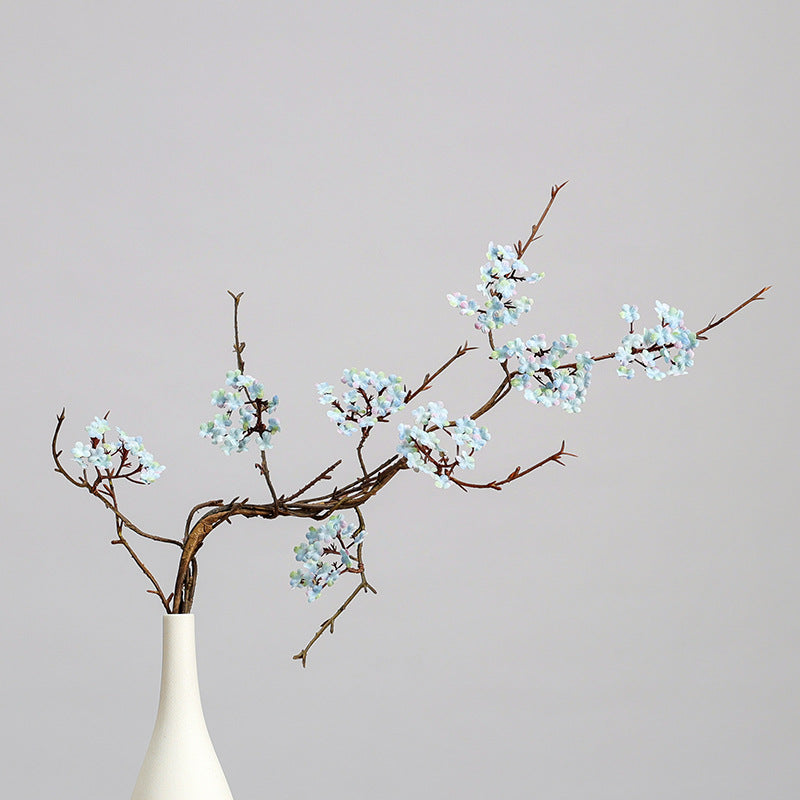 Artificial Cherry Blossom Branch, 34" Bush with Flexible Stems for Home Decor, Wedding, and Event Styling