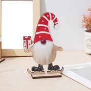 3 Pcs Rustic Swedish Gnome Santa Ornaments for Xmas Party Table Kitchen Decor