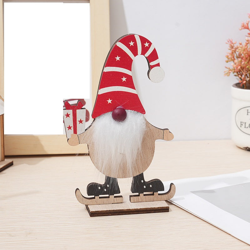 3 Pcs Rustic Swedish Gnome Santa Ornaments for Xmas Party Table Kitchen Decor