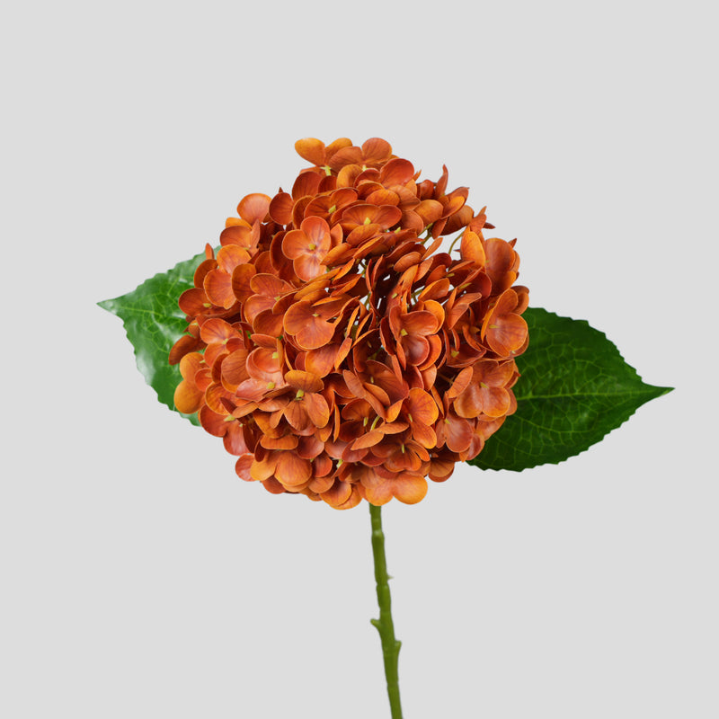 Artificial Hydrangea Single Stem, One Bloom, Plastic Faux Flower for Wedding, Hotel, Home Decor & Window Display