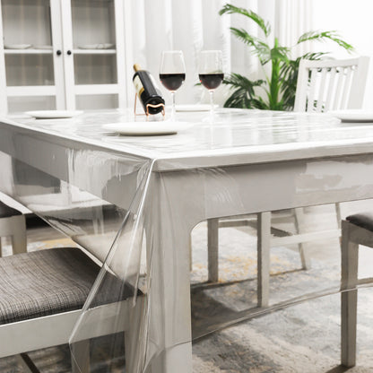 Bulk 55 x 78 Inch PVC Rectangle Tablecloth 100% Waterproof Table Cloth Protector Wholesale