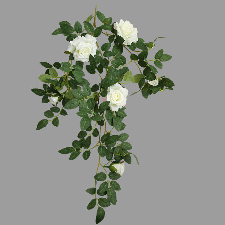 20 Inch Artificial Rose Rattan Hanging Flower Garland, 1 Pc