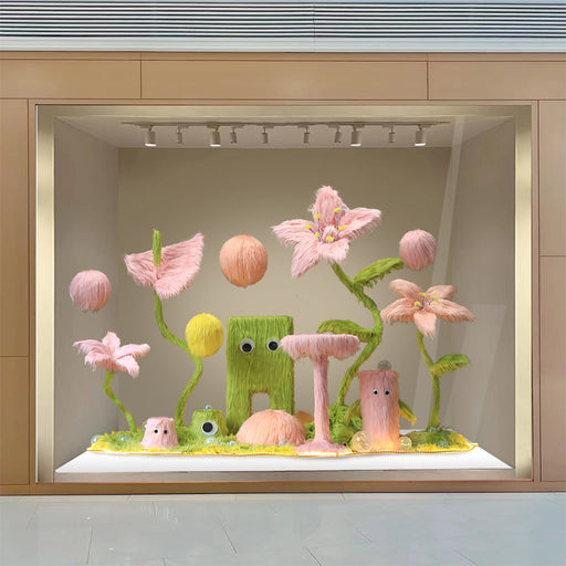 Luxury Artificial Giant Flower Arrangement Bulk for Landscape Mall Office Decoration
