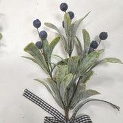 8 Pcs Artificial Mistletoe Stems 12 Inch Green Silk Christmas Decoration