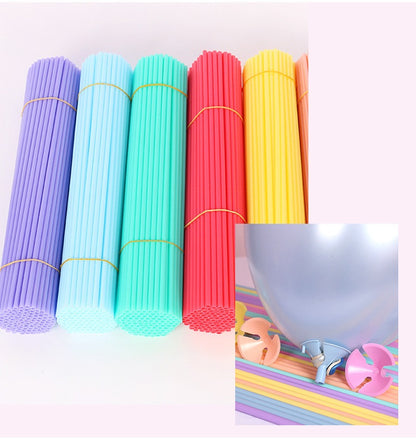 Bulk 100 Pcs 12.6 Inch Plastic Balloon Sticks for Birthday Party Anniversary Wedding Decoration Wholesale