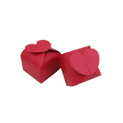 Bulk 50pcs Valentine's Day Candy Box For Wedding Party Guest Reception Packaging Box Wholesale