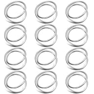 Bulk 12 Pcs Metal Spiral Napkin Rings for Weddings Receptions Dinner Party Decor Wholesale