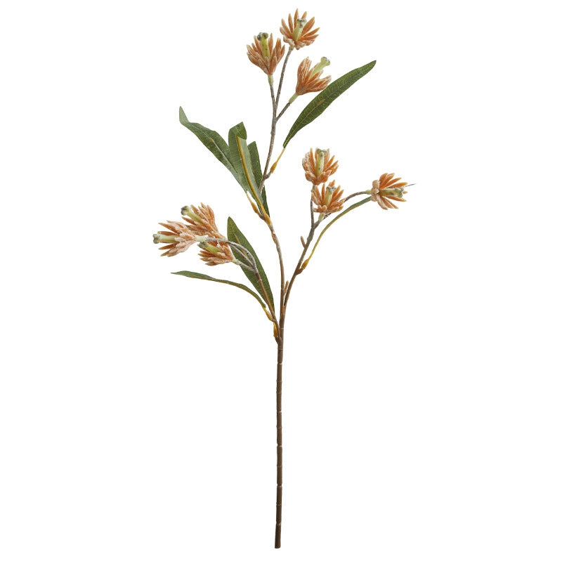 24" Artificial Magnolia Bush with 9 Blooms, Realistic Silk Floral Arrangement for Home Decor, Wedding Centerpieces, Hotel Styling