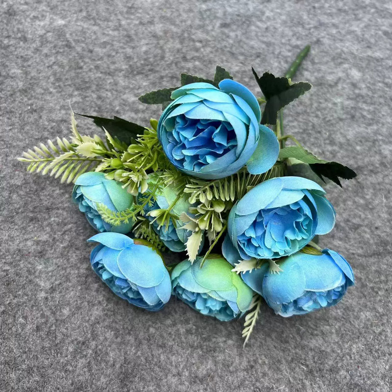 18-Inch Artificial Peony Flowers, 1 Stem, Silk Material, Pink, Wedding and Home Decor