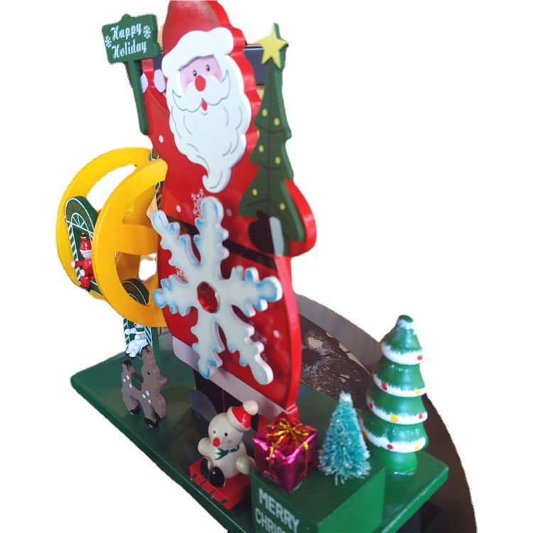 9.8 Inch Christmas Music Box with Santa and Snowmen Tabletop Musical Ornament Bulk Quantity