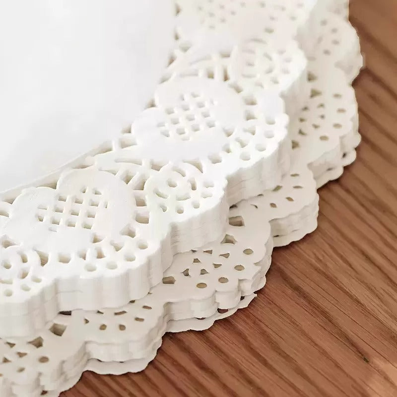 Premium Round Placemats 200 Pack Eco-Friendly Table Decor for Weddings, Afternoon Tea & Coffee Shop Displays with Non-Slip Backing