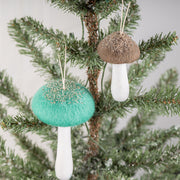 Bulk 12 Pcs Christmas Wool Felt Mushroom Ornaments for Xmas Tree Home Indoor Party Decor