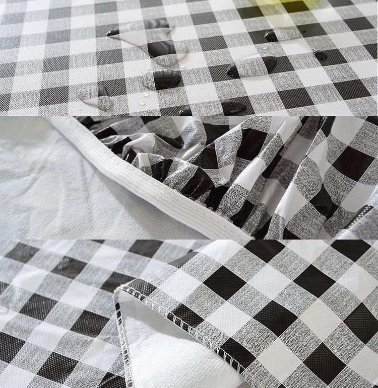 Bulk Lattice Tablecloths PVC Outdoor Tablecloth Set for Picnics Camping Wholesale