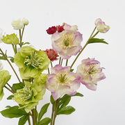 23 Inch Artificial Silk Helleborus Spray Branches 10 Pcs Bulk Wholesale