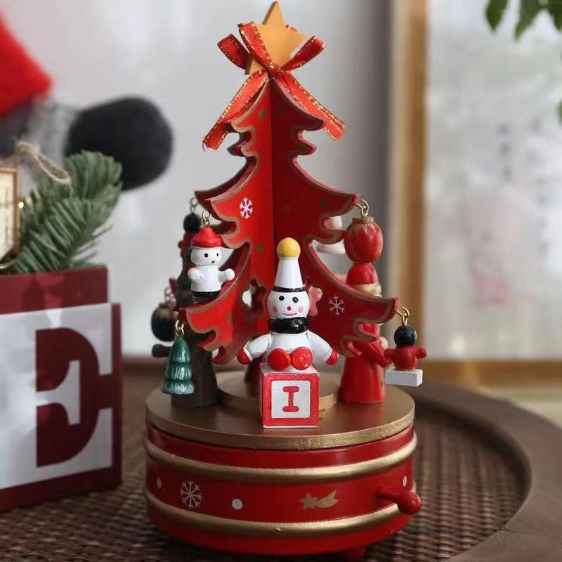 Musical Box Christmas Tree Ornaments Bulk Set for Table Decoration Holiday Decor