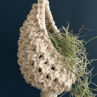 Bohemian Handwoven Air Plant Holder - Nordic Boho Wall Hanging | Ins Style Macramé Pouch