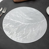 10 PCS PVC Hollow-out Gold Foil Placemats - Waterproof Oil - Proof & Heat - Insulation for Dining Table