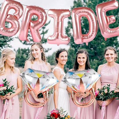 Bride to Be Rose Gold Balloon Kit - Bachelorette Party Decorations for Bridal Shower Setup