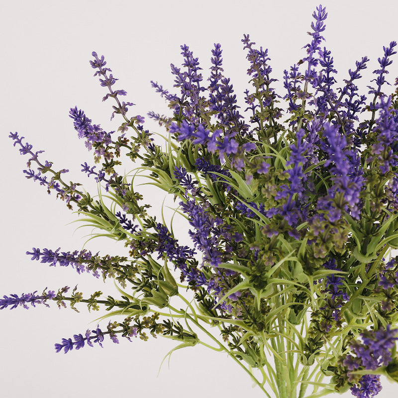 Artificial Lavender Bush with 24 Blooms, 26" Tall, Plastic, Indoor/Outdoor, Wedding & Home Decor