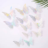 Bulk 48 Pcs Realistic 3D Butterfly Wall Decor Damaged Free Reusable Adhesive for Nursery & Gender Reveal Backdrops Birthday Party Supplies Wedding Arch Embellishment Wholesale