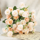 Bulk Carnation Flower Bouquets Silk Flowers Bendable Stems for Indoor Outdoor Wedding Mother’s Day Gifts Table Decor Wholesale