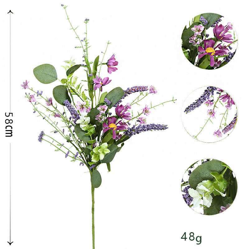 Easter Spring Decor Faux Eucalyptus Money Leaf Stem (23 Inches) - Artificial Greenery for Easter Arrangements & Spring Displays