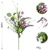 Easter Spring Decor Faux Eucalyptus Money Leaf Stem (23 Inches) - Artificial Greenery for Easter Arrangements & Spring Displays