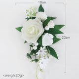 New Bridal Wedding Corsage Set - 2 Pcs Artificial Flower Boutonniere for Weddings Proms Banquets & More