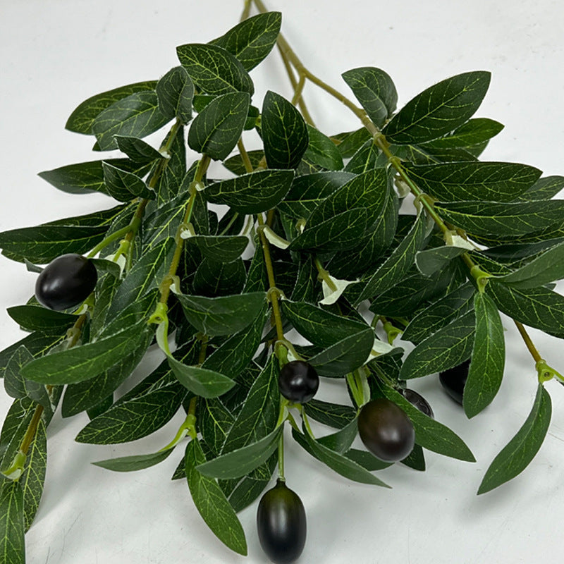 Artificial Olive Leaf Stems, Velvet Material, 49" Length, Set of 720, Perfect for Home Decor, Wedding Arrangements, and Commercial Displays