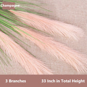 33 Inch Artificial Reed Grass 10 Pcs Faux Pampas Grass Bulk Outdoor Plants