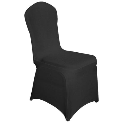 Bulk 30PCS Premium Spandex Chair Covers 4 Way Stretch Elastic Protectors for Wedding Receptions Banquet Halls & Party Events Wrinkle Free Waterproof Fabric with Anti-Slip Band Fits Most Folding Chairs Wholesale