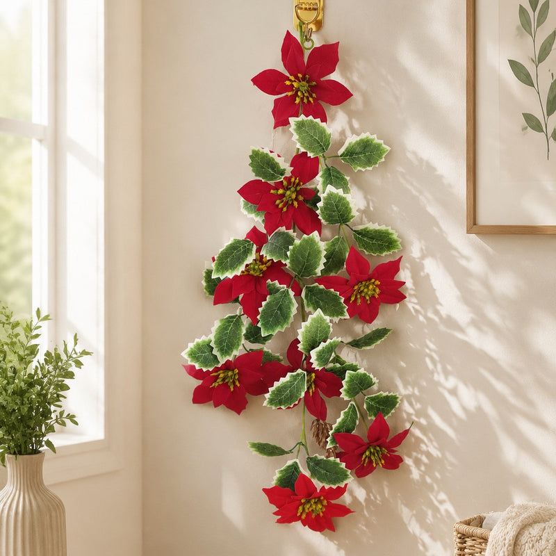 Artificial Christmas Ivy Vine, 24" Green Foliage for Holiday Decor, Wedding & Event Styling