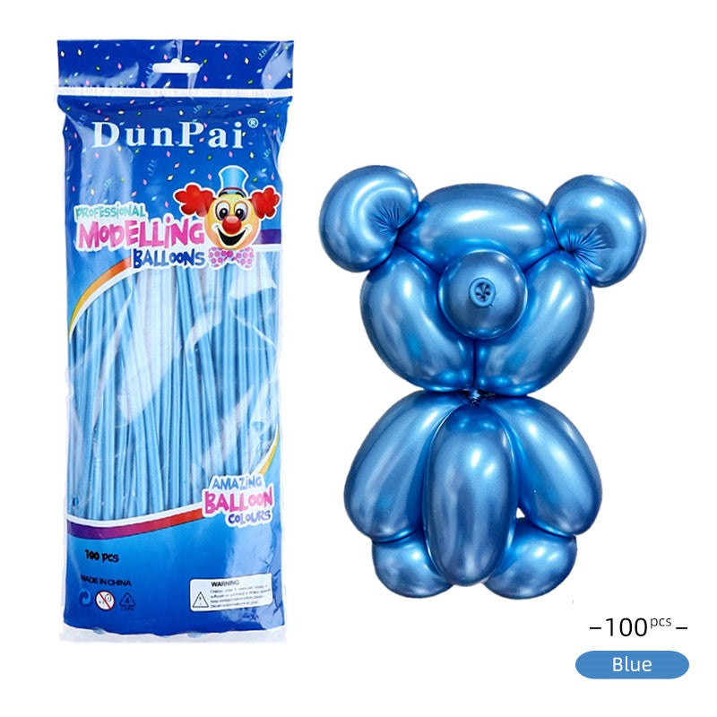 Bulk 200 Pcs DIY Long Latex Balloons Twisting Balloons for Birthday Party Anniversary Wedding Party Events Wholesale