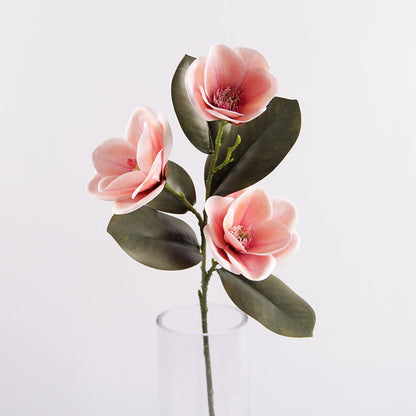 Bulk Magnolia Bridal Bouquet Artificial Flowers Long Stems Shatterproof for Wedding Centerpieces Rustic Vase Holiday Decor Wholesale