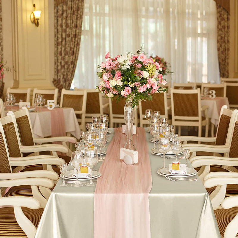 Bulk Satin Tablecloth Table Cover for Rectangular Table Wedding Banquet Events Decor Wholesale
